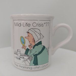 1980s American Greetings Designers Collection Stoneware Aging Humor Mug